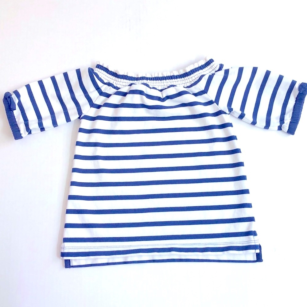 Crewcuts Blue/Cream Striped Shirt, Size 3
